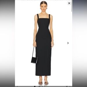 L'Academie Black Marianna Renia Maxi Dress. Size S. NWT.
